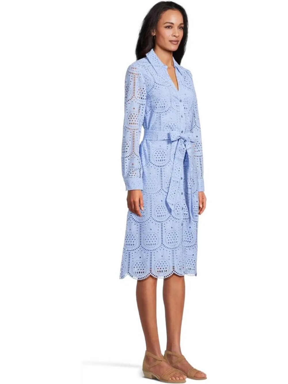 Lilly Pulitzer Eira Midi Shirtdress Jacaranda Blue Pineapple Eyelet Size 0 New